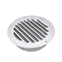 Grille de ventilation murale en acier inoxydable 304, sortie d'air, moustiquaire anti-insectes, étanche à la pluie, pour escalier extérieur, anti-corrosion, salle de bain