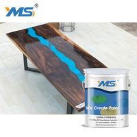 Colle dure en résine époxy transparente de 2 gallons Résistance aux UV de haute qualité pour le travail du bois Peinture de construction Adhésifs à faible odeur Mastics