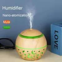 Portable 5V USB diffuseur d'arôme à ultrasons 200 Ml Grain de bois maison purificateur d'air diffuseur d'huile essentielle humidificateur domestique