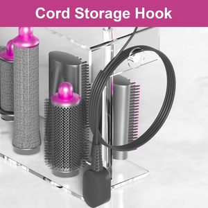 Venta al por mayor Dyson HQ acrílico portátil moderno soporte de almacenamiento de herramientas para el cabello <span class=keywords><strong>Airwrap</strong></span> soporte encimera organizador Styler Accesorios - Product Image 3
