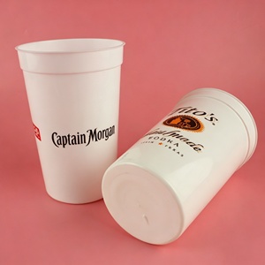 Vasos de Plástico PP Grueso de Grado Alimenticio para Estadios, con Impresión de Logotipo Personalizado en Serigrafía, para Bares Deportivos, Fiestas, Restaurantes, Vasos Promocionales para Bebidas - Product Image 4