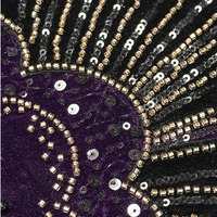 Tissu en dentelle perlée biologique écologique brodé de sequins pour robe de mariée et robe de soirée