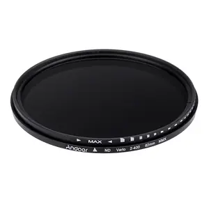 Andoer 82mm ND Fader Neutral Density Adjustable ND2 To ND400 Variable Filter For Canon Nikon DSLR Camera