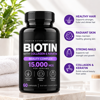 Expédition rapide OEM Absorption rapide Entretien des cheveux Soins des ongles Soins de la peau Biotine Vitamines Collagène Kératine Adulte Végétalien Énergie