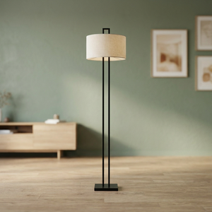 Modern LED Floor Lamp White Cloth Shade E27 Socket <b>Indoor</b> Living Room Hotel <b>Lighting</b> - Product Image 4