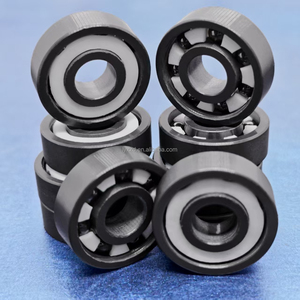 Roulements de skateboard OEM haute vitesse 5, 6, 7 billes 608 hybrides en céramique Si3N4, haute précision, oxydation noire - Product Image 6