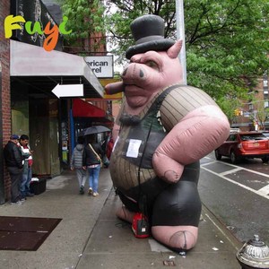 Modèle de mascotte de cochon <span class=keywords><strong>gonflable</strong></span> pour boucherie, modèle <span class=keywords><strong>gonflable</strong></span> personnalisé pour la promotion - Product Image 1