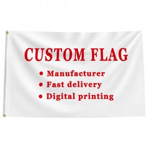 ผู้ผลิตธงโฆษณาภายนอกอาคาร ขนาด 30*45 ซม. RTS 150D ธงแบบกำหนดเอง - Product Image 3