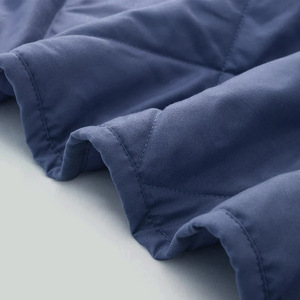 Solid Color Cooling Summer Quilt 1.1-2 Jin Air Conditioning <b>Blanket</b> Grey And Navy <b>Blue</b> Yarn Dyed Factory Made - Product Image 4