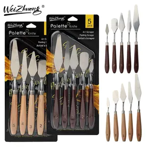 5 pièces <span class=keywords><strong>peinture</strong></span> transfrontalière grattoir Gouache <span class=keywords><strong>peinture</strong></span> Palette pelle <span class=keywords><strong>peinture</strong></span> à l'huile pointu Palette <span class=keywords><strong>couteau</strong></span> Art fournitures - Product Image 3