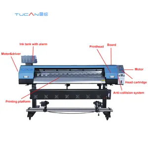 New High Quality Digital Printer 1.9m XP600/i3200 Print Head Large Format Banner Printer Vinyl Plotter Eco Solvent Printer