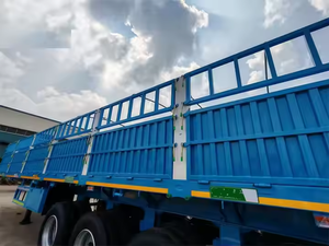 Semirremolque de 4 Ejes con Barandas, 80 Toneladas, para Transporte de Carga a Granel, Resistente para Carreteras Africanas, Suministro de Fábrica - Product Image 3