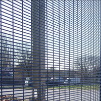 Clôture de sécurité électrique anti-escalade galvanisée Clear View 358 pour ranch, centre de données, usine pétrochimique, chemin de fer - Durable