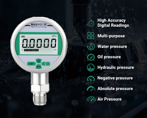 इलेक्ट्रॉनिक स्टेनलेस स्टील केस 80 मिमी 100mpa दबाव गेज बैकलाइट एलसीडी डिस्प्ले डिजिटल एयर प्रेशर गेज - Product Image 5