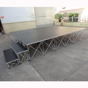 Soporte de iluminación portátil para escenario exterior, elevador de tambor, escenario de aluminio - Product Image 4