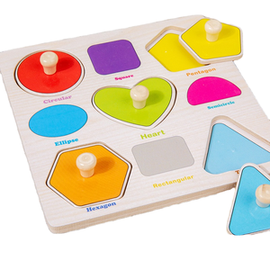 Puzzle 3D Montessori à Chevilles, Jeu d'Éveil Éducatif en Bois, Jeux d'Association, Outils Pédagogiques pour Enfants Garçons et Filles - Product Image 3