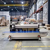 Machine de codage par lots de thermoscellage à bande continue pour l'impression à jet d'encre de numéro de lot de Date d'Exp de sacs en plastique