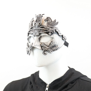 Máscara de Meio Rosto Temática da Mitologia Grega Pintada à Mão para Bailes de Máscaras Eventos de Halloween Temáticos Históricos Festa Formal - Product Image 3
