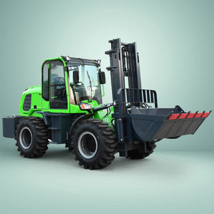 Hochwertiger 4x4 Geländestapler 2-Tonnen 2,5-Tonnen 3-Tonnen Geländestapler CPD30 Modell Einstufiger Mast Vollgummireifen Optional - Product Image 5