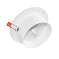 Diffuseur de sortie d'air frais réglable avec maille filtrante Système HVAC Ventilation ronde ABS plastique ressort disque Valve d'air