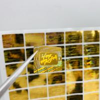 Autocollants holographiques personnalisés à effet 3d, impression à usage unique, logistique rapide
