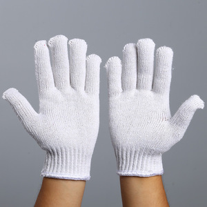 Guantes de Seguridad de Nailon Tejido de Alta Calidad y Buen Precio, Marca <span class=keywords><strong>Ekai</strong></span>, Calibre 10, Color Blanco Natural, Antideslizantes y Resistentes al Polvo, para Uso en Construcción - Product Image 4