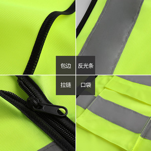 Likai Reflective Safety Vest High Visibility With Pockets For Construction Traffic Work - Product Image 4