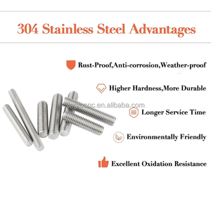 Ss 304 316 Thép Không Gỉ 16-1000Mm Chiều Dài M3 M4 M5 M6 M8 M10 M12 Metric Đầy Đủ Chủ Đề <span class=keywords><strong>Stud</strong></span> Thanh Tất Cả Threaded Rod - Product Image 4