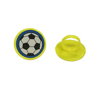 Anneau en plastique jouets modèles de football rond mini coloré pas cher jouet promotionnel enfants jouer maison petit habiller jouet