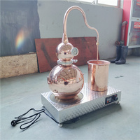 Micro moonshine équipement de distillation, pot de distillation, alambic en cuivre, casque d'oignon, distillation, whisky, vin