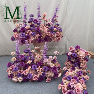 Hotale đỏ hoa sắp xếp đám cưới lối đi trang trí màu Đỏ Calla Lily anthurium hoa hàng - Product Image 4