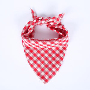 Serviettes classiques pour animaux de compagnie <span class=keywords><strong>Treillis</strong></span> Chien Bandanas Collier de chien en polyester - Product Image 5