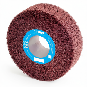 Fervi Abrasive Cloth <b>Grinding</b> <b>Wheel</b> With Hole 150mm For Metal Sanding - Product Image 2