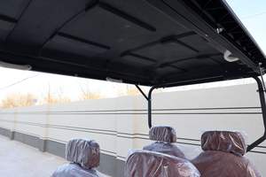 रिसॉर्ट गोल्फ कोर्स समुदाय के लिए संचालित लिथियम बैटरी के साथ पेशेवर अनुकूलित 4 सीटर इलेक्ट्रिक गोल्फ बुगी - Product Image 4