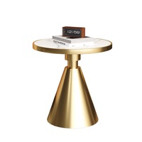 Table basse de luxe italienne minimaliste avec plateau en pierre, rotative et pliable, avec structure en acier au carbone pour salon et usage domestique, pouf