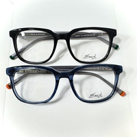 Nouvelles montures de lunettes en acétate 2026, style rétro avec rivets, pour hommes et femmes, même style, transparentes et tendance