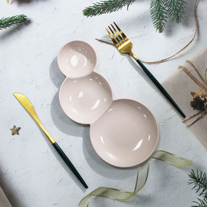 Platos <span class=keywords><strong>de</strong></span> Cerámica Modernos <span class=keywords><strong>para</strong></span> <span class=keywords><strong>Navidad</strong></span>, Ecológicos, Aptos <span class=keywords><strong>para</strong></span> Contacto con Alimentos, Coloridos, Decorativos con Burbujas, <span class=keywords><strong>para</strong></span> Restaurante - Product Image 1