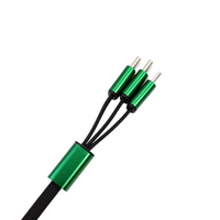 Produk baru kabel pengisian cepat 3-in-1 kabel Data penyimpanan persegi panjang kabel pengisi daya