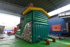 Toboggan sec tropical Lilytoys avec des amis de la forêt et une surface d'escalade durable toboggan gonflable pour terrain de jeu - Product Image 3