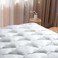Protège-matelas imperméable en coton 100 % Cloudland pour lit double, drap-housse avec 2 taies d'oreiller