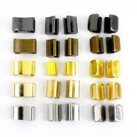 Meetee ZA120 5 # Accessoires de couture Fermetures éclair Bouchon en U Boucle antidérapante Fermeture éclair en métal Kit de réparation Zip Tailor Tools