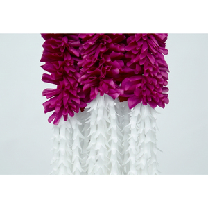 Guirnalda de Flores Artificiales Moradas y Blancas, Decorativa, Colgante, para Bodas, Festivales, Templos y Eventos - Product Image 4