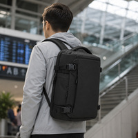 Sac à dos pour ordinateur portable pour hommes, antivol, sac de voyage pour ordinateur, grande capacité, sac à dos à cadre externe pour le travail et les déplacements, OEM