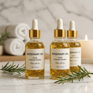 Organic Rosemary Castor Jojoba Infused Herbal <strong>Dry</strong> <strong>Scalp</strong> Strengthening <strong>Oil</strong> Hair-Loss Prevention Nourishing Growth <strong>Treatment</strong> - Product Image 1