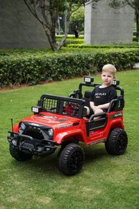 Детский электромобиль четырехколесный внедорожный полноприводный игрушечный автомобиль с дистанционным управлением с подсветкой и музыкой - Product Image 4