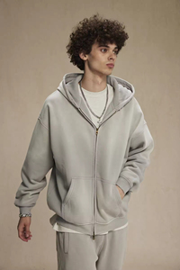 Sudadera con Capucha Extra Grande de Alta Calidad de 360 g/m², Sudadera Holgada Vintage con Degradado Lavado, Sudadera Básica de Forro Polar Grueso para Hombre - Product Image 2