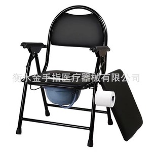 <b>Folding</b> Toilet Chair Carbon Steel Easy Clean For Home Use - Product Image 3