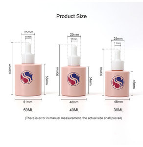 Botellas de Vidrio Vacías con Gotero para Esencia Facial, Cuidado de la Piel, Cabello, Cuerpo y Aceite para Cutículas, 1oz 2oz 4oz 30ml 50ml, Esmeriladas, con Caja de Empaque - Product Image 6