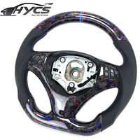 Volant en fibre de carbone forgé E90 pour BMW E90 E91 E92 E93 E80 E83 E81 E82 E87 M3 2008 - 2012 Volants personnalisés