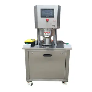 Semi automatic vacuum nitrogen Jar Beans Tomato Peaches Pineapple Fruit Curry paste Cannned Machinery Tin Can Sealing Machine